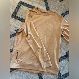 Vuori Ponto Performance Crew Tobacco Heather Men’s Size Large